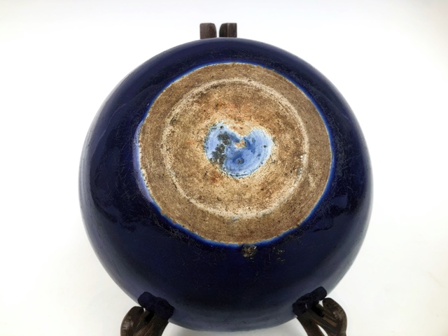 古玩陶瓷清中晚·霽藍(lán)釉爐真品鑒賞圖