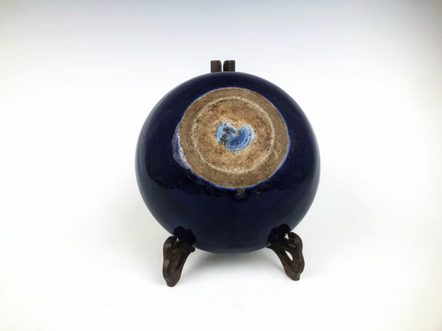 古玩陶瓷清中晚·霽藍(lán)釉爐真品鑒賞圖