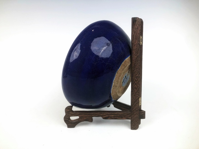 古玩陶瓷清中晚·霽藍(lán)釉爐真品鑒賞圖