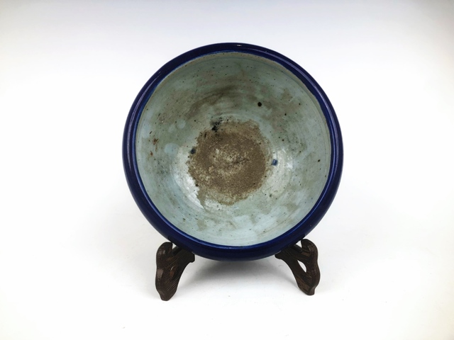 古玩陶瓷清中晚·霽藍(lán)釉爐真品鑒賞圖