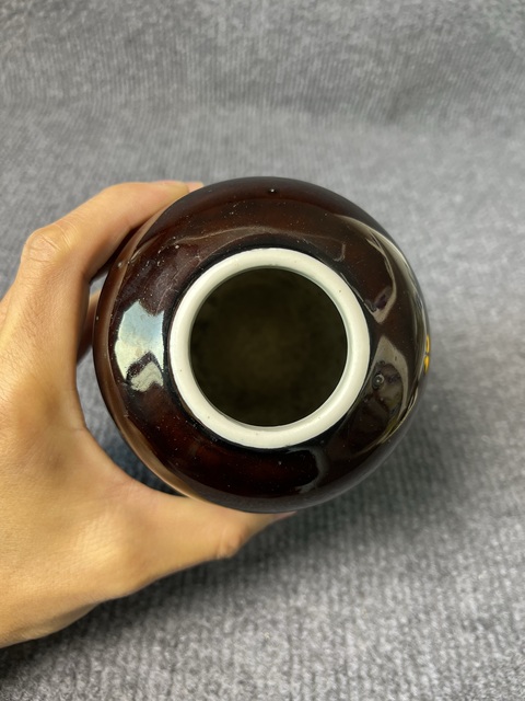 古玩陶瓷紫金釉蘿卜罐真品鑒賞圖