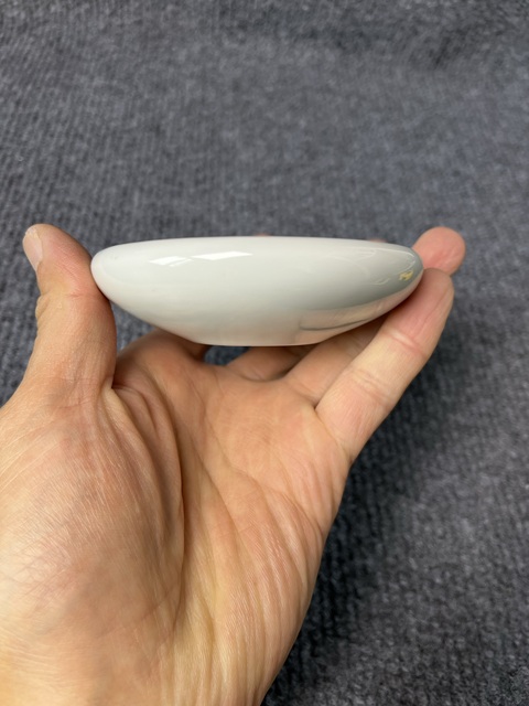 古玩陶瓷墨彩山水紋卷口洗真品鑒賞圖