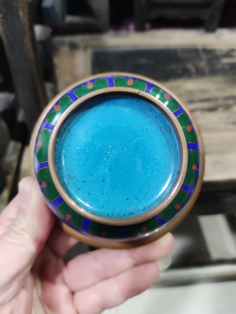 古玩雜項(xiàng)景泰藍(lán)杯子真品鑒賞圖