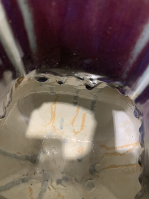 古玩陶瓷光緒官窯紅釉貫耳瓶真品鑒賞圖