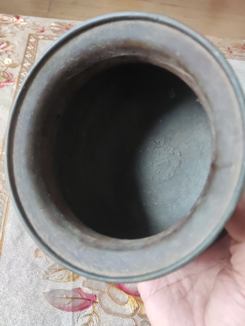 古玩銅器銅建水真品鑒賞圖
