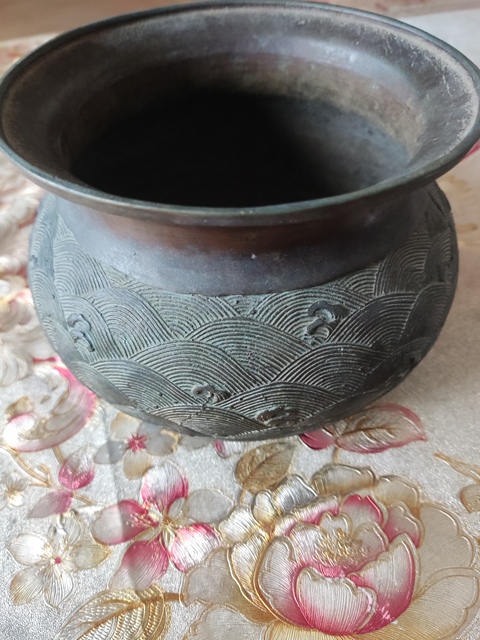 古玩銅器銅建水真品鑒賞圖