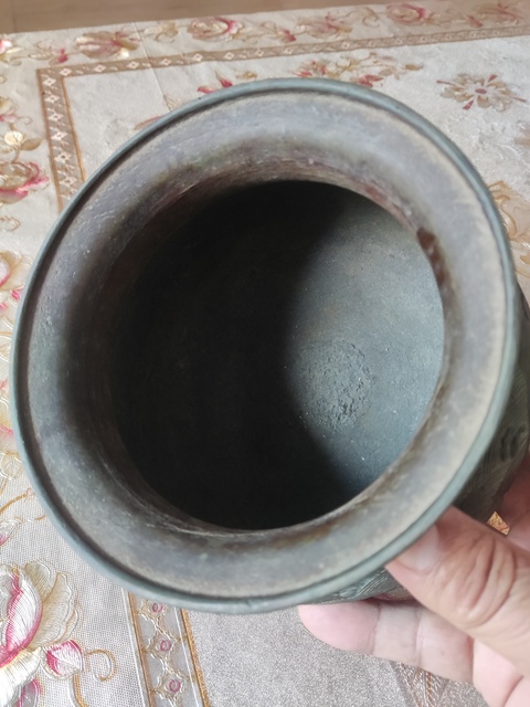 古玩銅器銅建水真品鑒賞圖