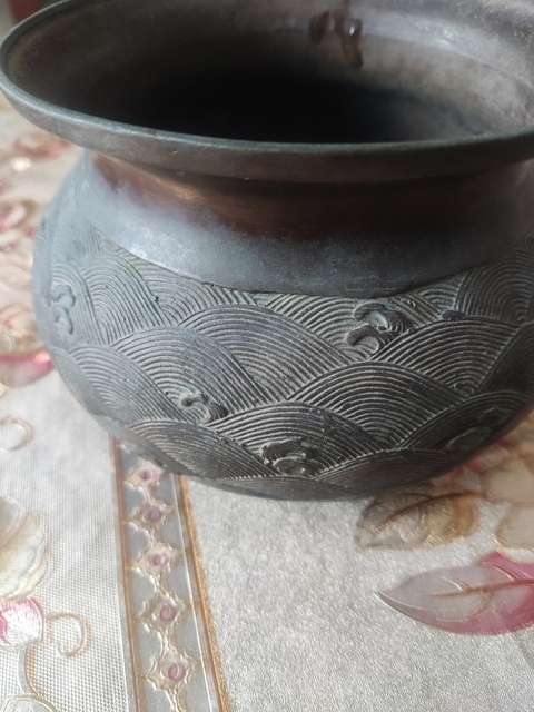 古玩銅器銅建水真品鑒賞圖