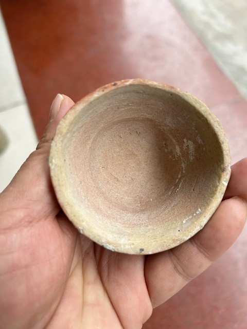 古玩陶瓷青花梅瓶蓋子真品鑒賞圖