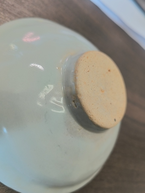 古玩陶瓷青白釉折沿碗真品鑒賞圖