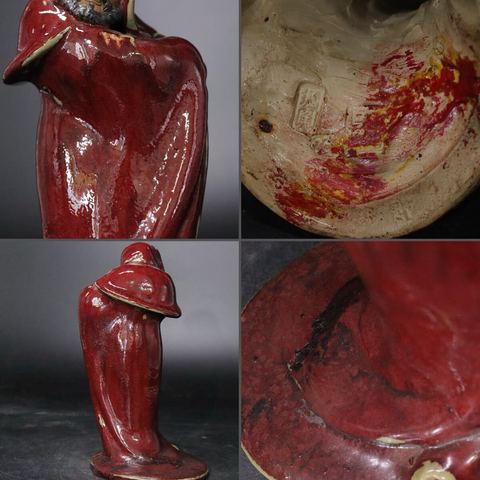 古玩陶瓷石灣窯達摩造像真品鑒賞圖