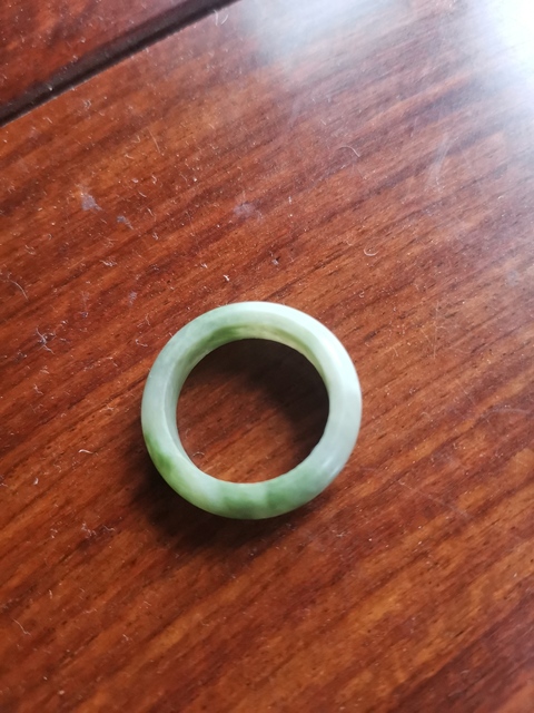古玩玉器天然翡翠戒指真品鑒賞圖