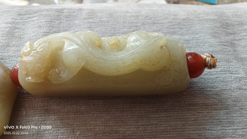 古玩玉器和田玉勒子一串真品鑒賞圖