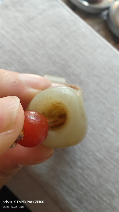 古玩玉器和田玉勒子一串真品鑒賞圖