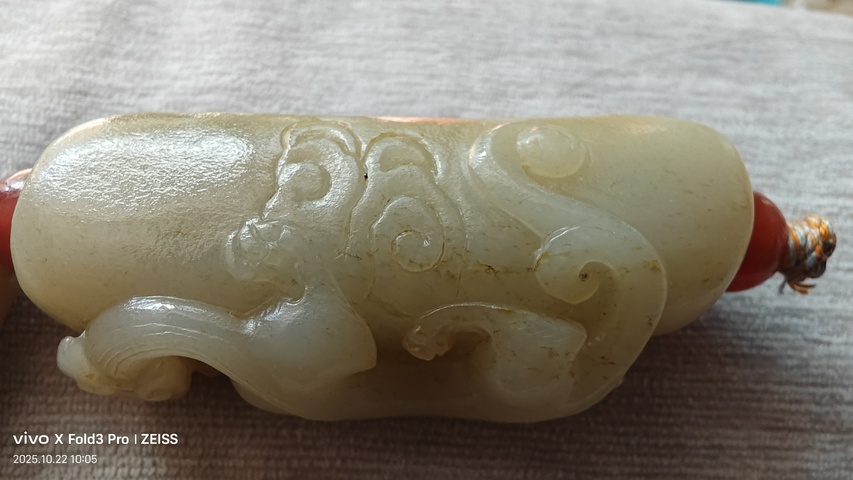 古玩玉器和田玉勒子一串真品鑒賞圖