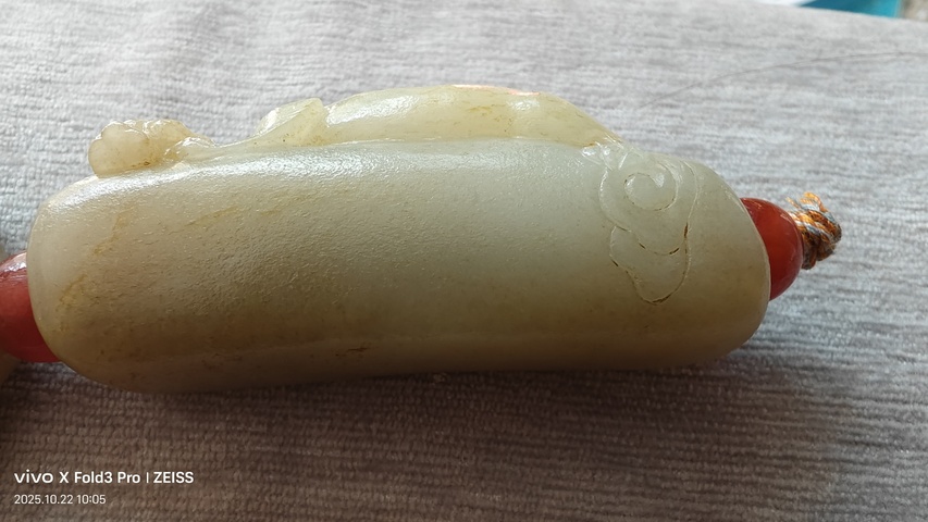 古玩玉器和田玉勒子一串真品鑒賞圖