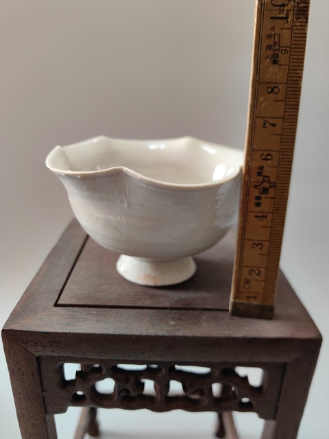 古玩陶瓷南宋-青白釉花口盞拍賣，當前價格2700元