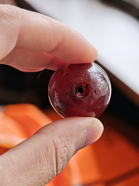 古玩玉器瑪瑙珠真品鑒賞圖