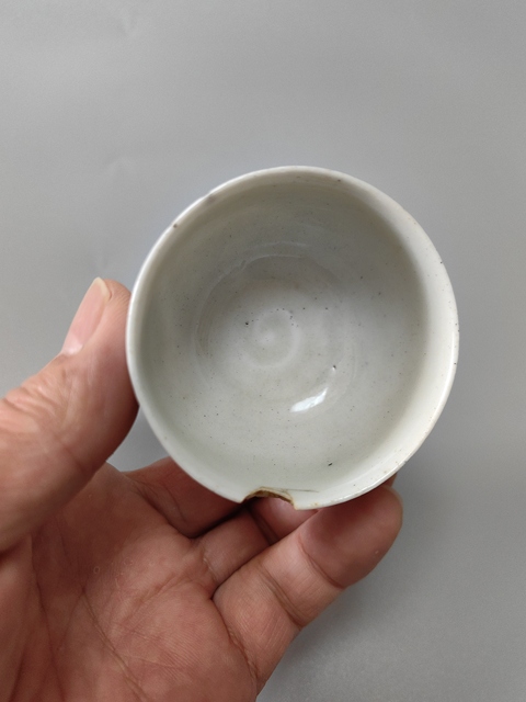 古玩陶瓷影青高足杯真品鑒賞圖