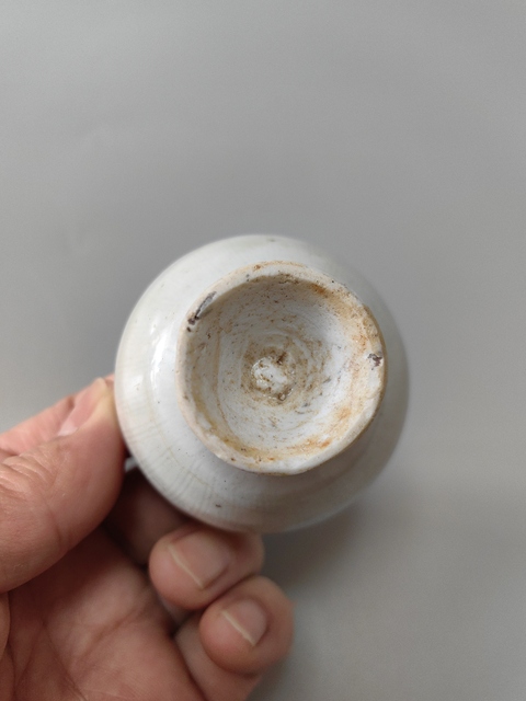 古玩陶瓷影青高足杯真品鑒賞圖