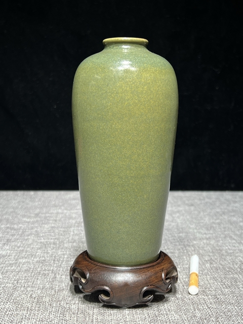 古玩陶瓷茶葉末釉梅瓶真品鑒賞圖