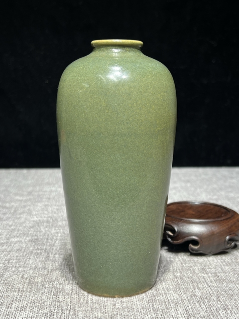 古玩陶瓷茶葉末釉梅瓶真品鑒賞圖