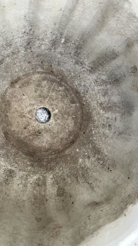 古玩陶瓷山水紋青花花盆真品鑒賞圖