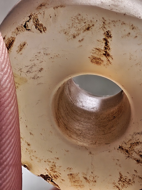 古玩玉器老瑪瑙剁珠真品鑒賞圖