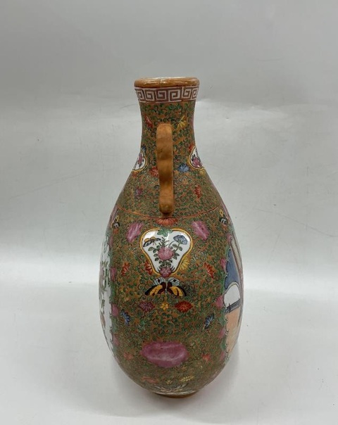 古玩陶瓷廣彩瓶真品鑒賞圖