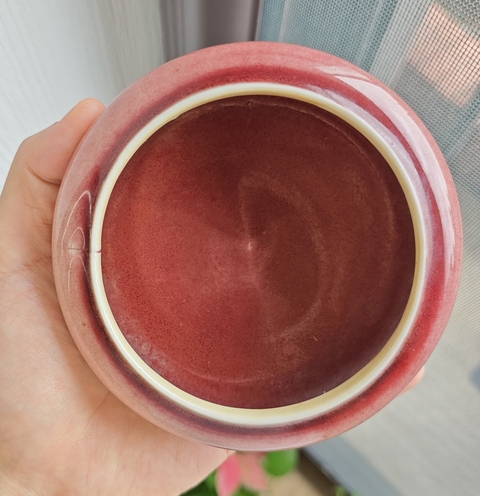 古玩陶瓷郎紅釉水洗真品鑒賞圖