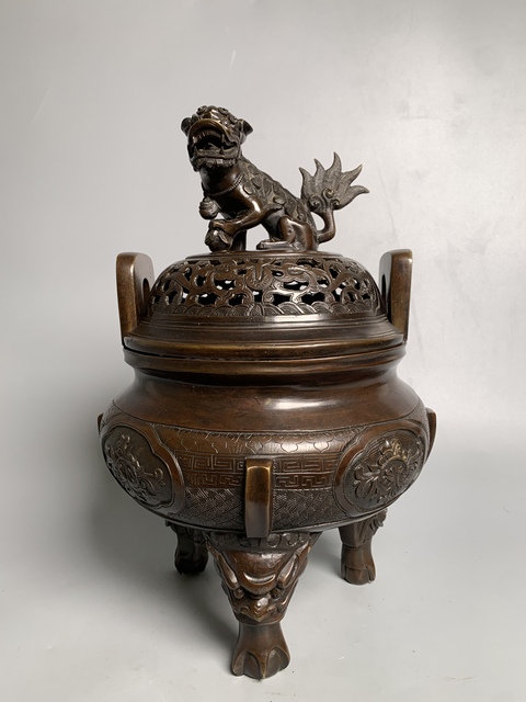 古玩銅器熏爐真品鑒賞圖