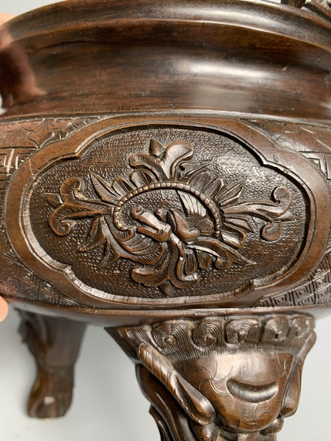 古玩銅器熏爐真品鑒賞圖