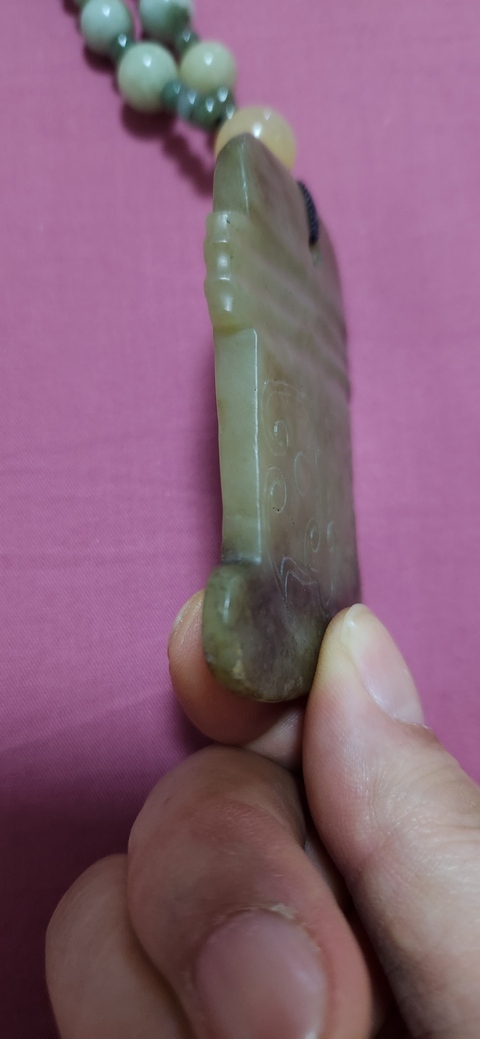 古玩玉器仿古玉斧形件真品鑒賞圖