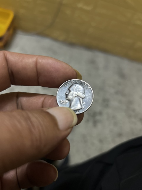 古玩錢幣1964年美分真品鑒賞圖