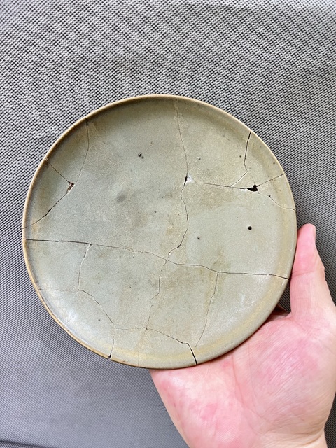 古玩陶瓷宋金鈞窯殘盤拍賣,當前價格2566元