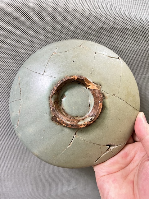古玩陶瓷宋金鈞窯殘盤拍賣,當前價格2566元