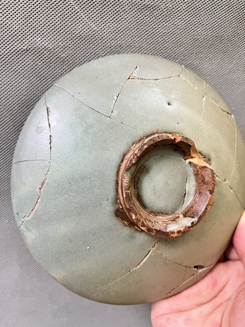 古玩陶瓷宋金鈞窯殘盤拍賣,當前價格2566元