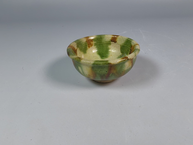 古玩陶瓷唐代三彩紋茶園真品鑒賞圖