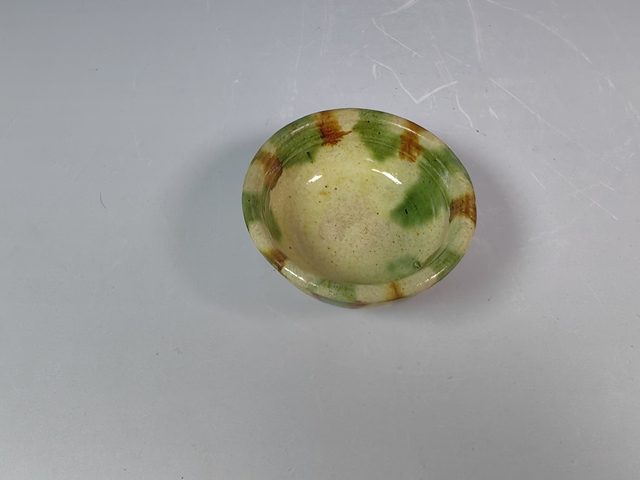 古玩陶瓷唐代三彩紋茶園真品鑒賞圖