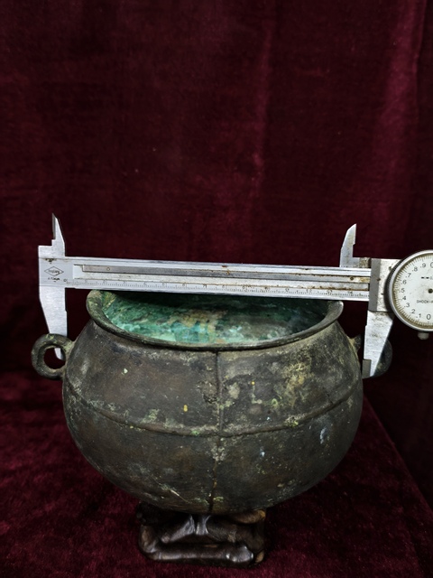 古玩銅器銅鍪真品鑒賞圖