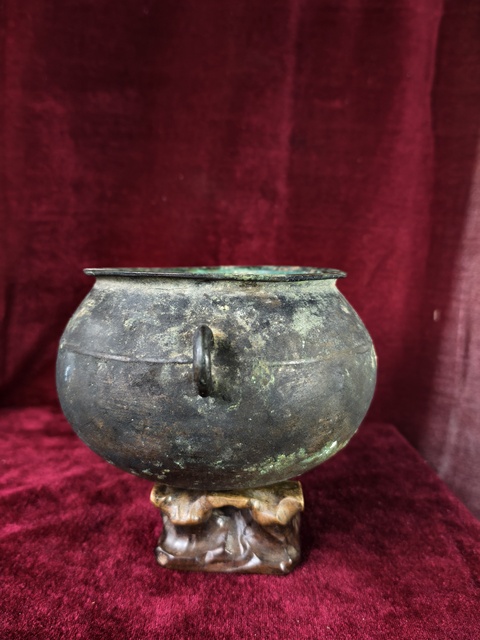 古玩銅器銅鍪真品鑒賞圖