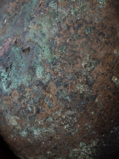 古玩銅器銅鍪真品鑒賞圖