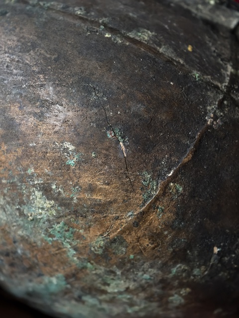 古玩銅器銅鍪真品鑒賞圖