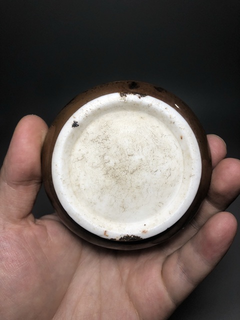 古玩陶瓷德化窯紫金釉清供真品鑒賞圖