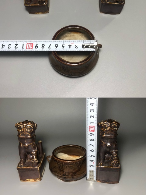 古玩陶瓷德化窯紫金釉清供真品鑒賞圖