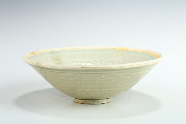 古玩陶瓷宋代·青白釉模印娃娃紋碗真品鑒賞圖