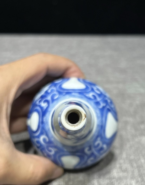 古玩陶瓷青花花卉紋葫蘆瓶真品鑒賞圖