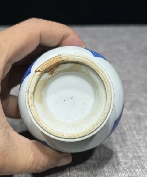 古玩陶瓷青花花卉紋葫蘆瓶真品鑒賞圖