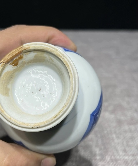 古玩陶瓷青花花卉紋葫蘆瓶真品鑒賞圖