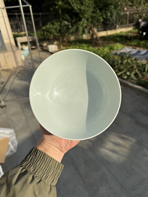 古玩陶瓷清雍正 霽紅釉官窯碗真品鑒賞圖